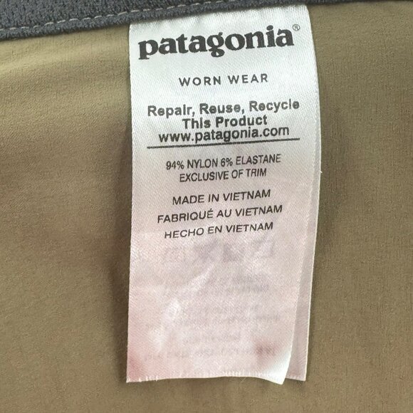 Patagonia Khaki Lightweight Stretch Pants Mens Size 38 Durable & Comfortable Out - Picture 9 of 9